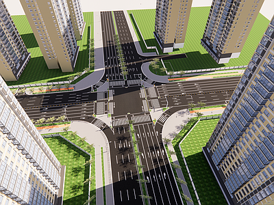 现代市政道路景观