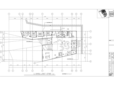 现代风格售楼处建筑 施工图