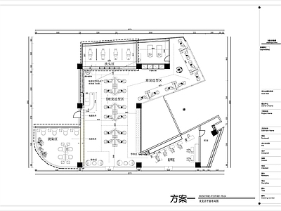 现代理发店室内 施工图
