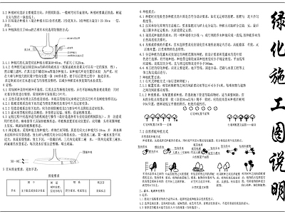 绿化种植施工说明