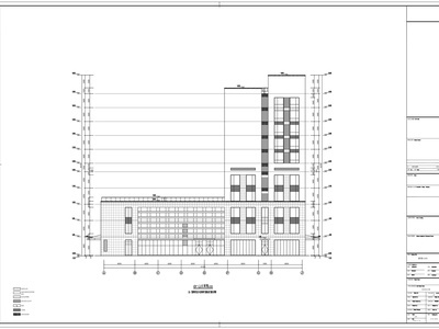 十二层现代风格医院建筑 施工图