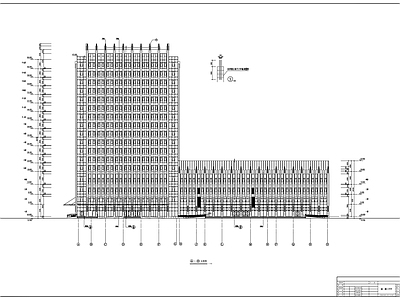 现代风格高层市级军区医院建筑 施工图