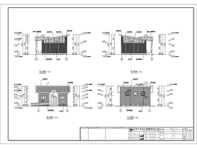 户外公共卫生间 建筑结构水电暖整套图纸 施工图