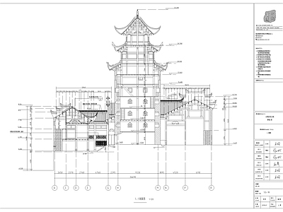 重庆云阳县彭氏宗祠修缮设计 施工图 古建