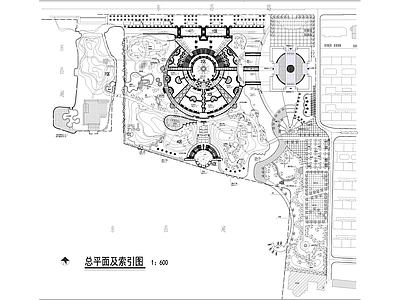 文化广场景观完整版平面图