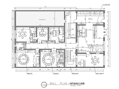 700平私人会所平面规划图