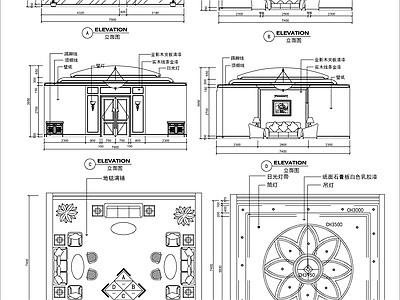 接待室室内 施工图