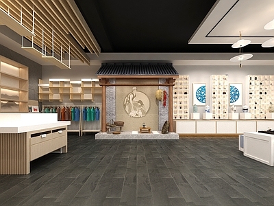 新中式文创展示区 文创售卖区