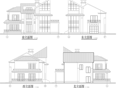 别墅建筑 施工图