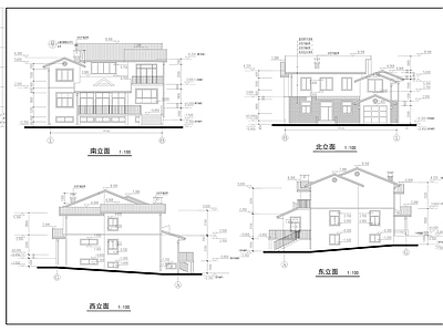 别墅建筑 施工图