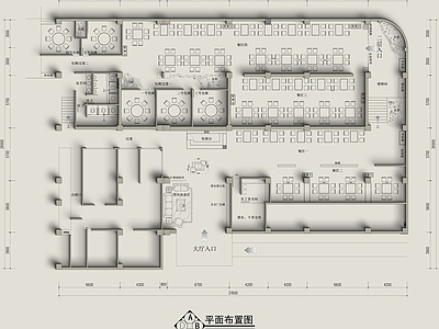 火锅店室内 施工图