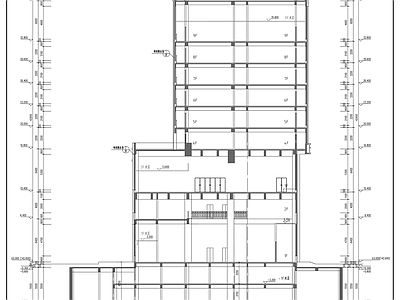 9层现代风格商务酒店建筑设计 施工图