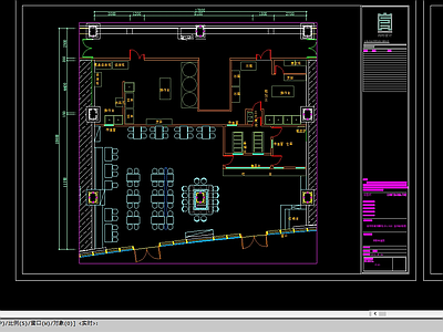 快餐店装修图纸 施工图