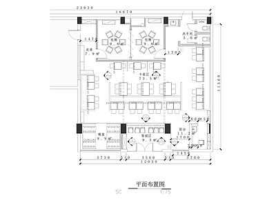 现代时尚特色餐饮室内精装修  施工图