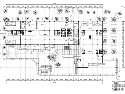 交易市场大楼建筑平面图