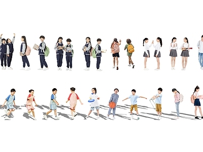 2D小学生 亚洲小学生 校园学生