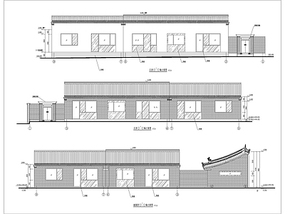 古城历史民居院落修缮全专业 施工图 自建房