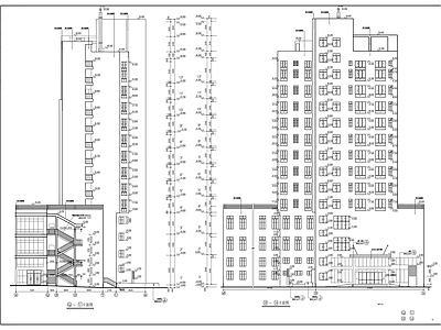 十二层商业综合体建筑 施工图