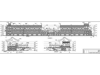 四层酒店建筑 施工图