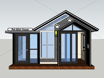 现代迷你宠物小屋