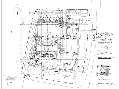 大型艺术中心剧院建筑 施工图