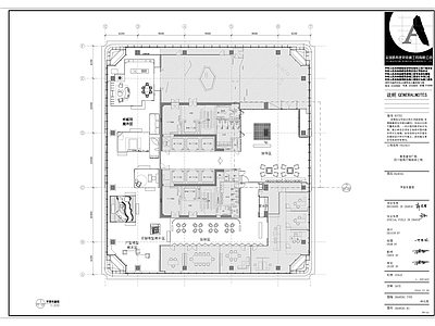 深圳家具展厅室内 施工图