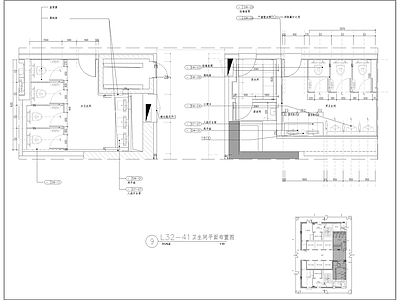 公共卫生间室内 施工图