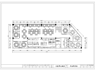 天府谭鱼头火锅室内 施工图