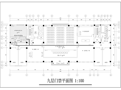 办公室门禁室内 施工图