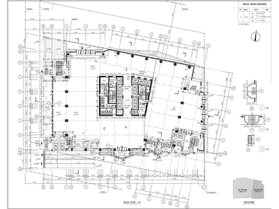 杭州蓝爵国际办公楼建筑 施工图