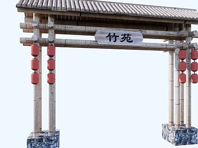 中式牌坊入口