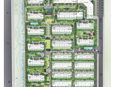 施工图 效果图 居住区景观