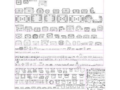 综合家具图块