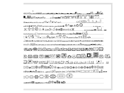 综合家具平立面图库