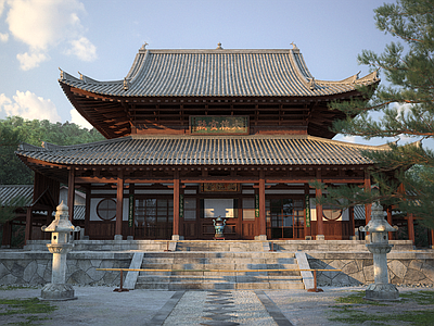 中式寺庙建筑