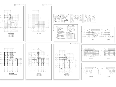 仿古清式公建建筑 施工图 古建