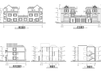 4美丽乡村建筑图 施工图 自建房