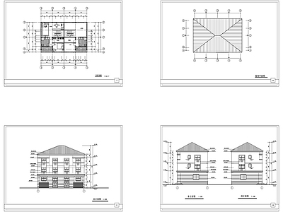 5美丽乡村建筑图 施工图 自建房