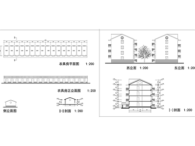 9美丽乡村建筑图 施工图 自建房