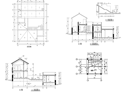 10美丽乡村建筑图 施工图 自建房