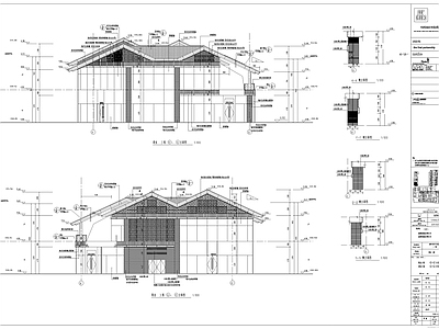 成都新中式风格商业建筑施工图设计 施工图