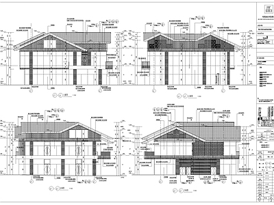 成都新中式风格商业建筑施工图设计 施工图