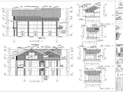 成都新中式风格商业建筑施工图设计 施工图