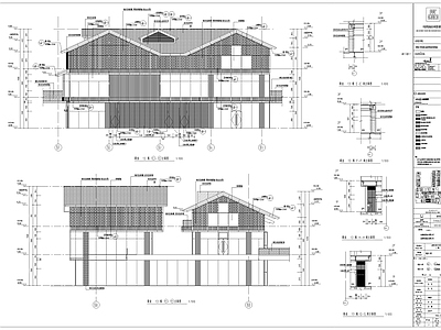 成都新中式风格商业建筑施工图设计 施工图