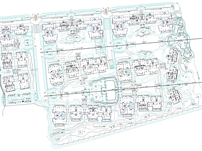 新城完整版景观设计 施工图  居住区景观