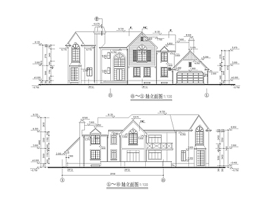 别墅建筑施工图