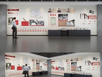 现代党建展厅 部队荣誉室 兵工厂陈列馆 党建文化墙