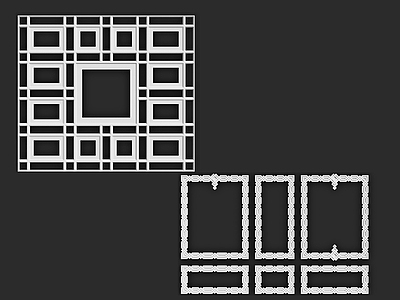 现代雕花 线条 雕花线条