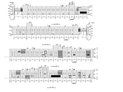 多层现代风格厂区规划及单体建筑设计施工图 工业建筑