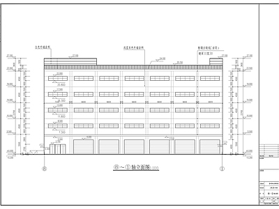 公路五层枢纽站库房建筑施工图 工业建筑